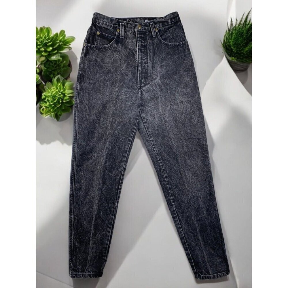 Vintage BLEU CAFE Acid Wash High-Waisted Mom Jeans - Size 10
